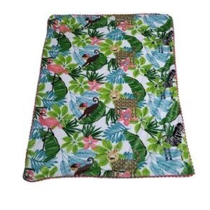Levtex Jungle Animals Plush Baby Blanket 28.5" x 38"
